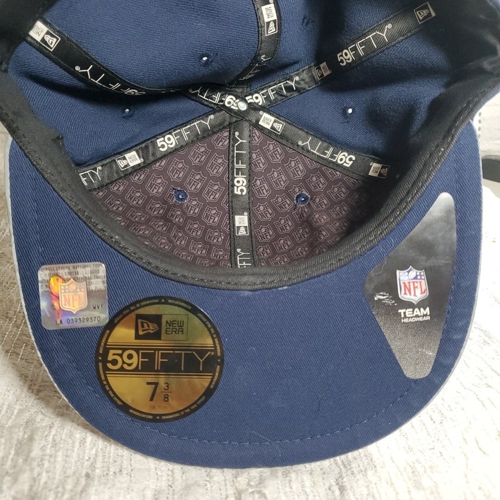 New Era 59FIFTY Patriots Reflective Brim Fitted Cap Sz 7 3/8 NFL - Picture 5 of 9